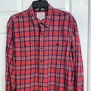 Men's Lucky Brand Flannel Style Long Sleeve Shirt Large